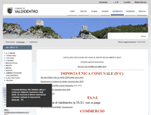 Tablet Screenshot of comune.valdidentro.so.it